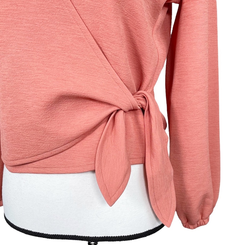 Madewell Texture & Thread Crepe True Wrap Top - Picture 7 of 7